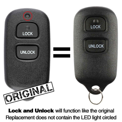 2000 Toyota 4Runner Remote Key Fob (dealer installed) by Car & Truck Remotes - CarandTruckRemotes