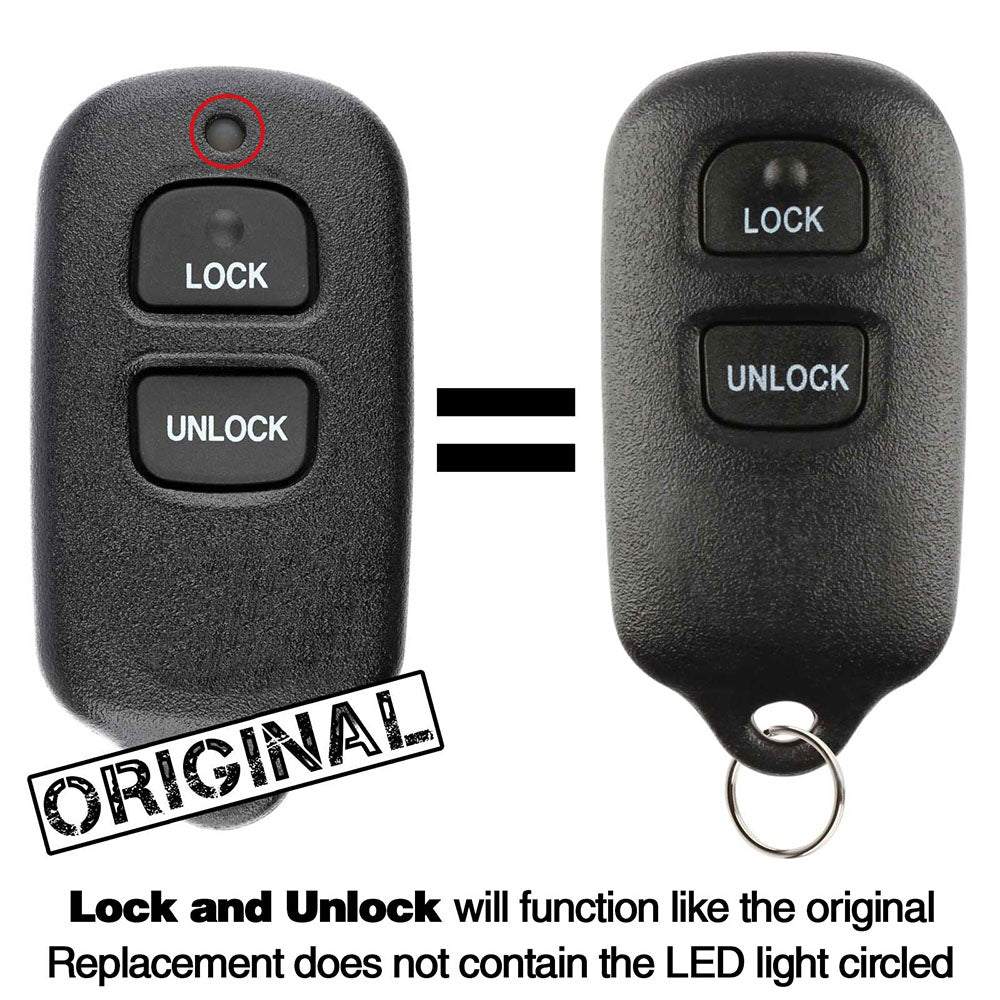 2000 Toyota Avalon Remote Key Fob (dealer installed) by Car & Truck Remotes - CarandTruckRemotes