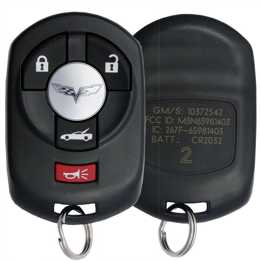 2005 Chevrolet Corvette Smart Remote Key Fob - Driver 2 - CarandTruckRemotes