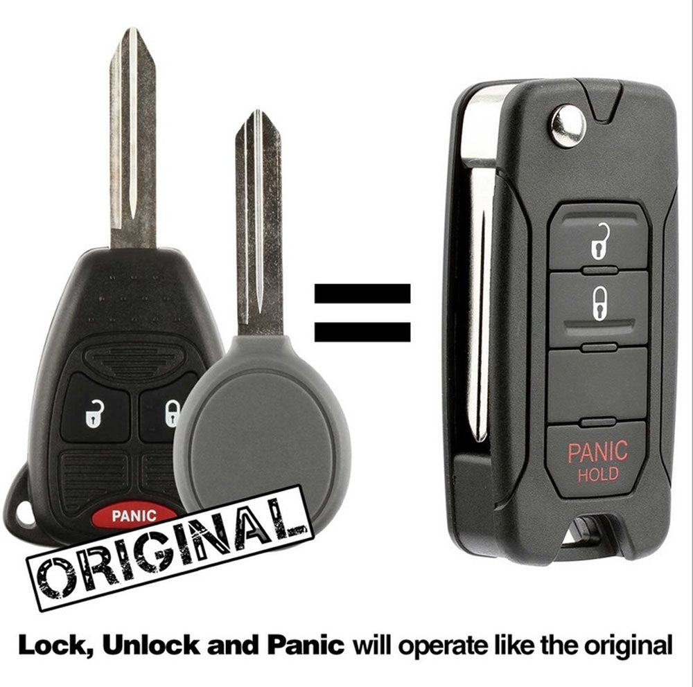 2006 Dodge Charger Flip Remote Key Fob by Car & Truck Remotes - CarandTruckRemotes