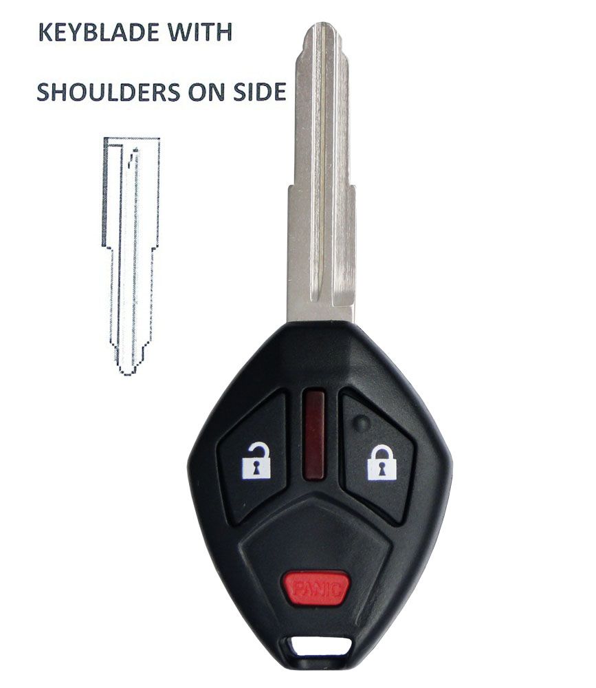 2007 Mitsubishi Endeavor Remote Key Fob (shoulder blade) by Car & Truck Remotes - CarandTruckRemotes