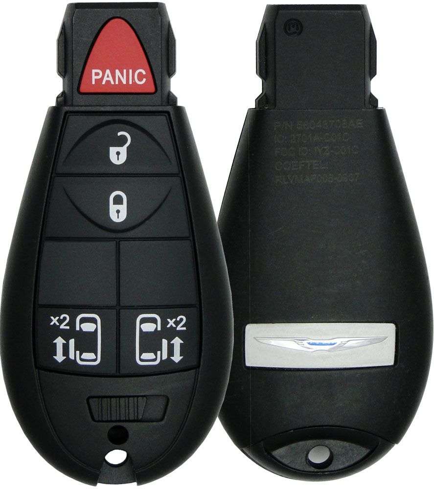 2008 Chrysler Town & Country Remote Key Fob w/ 2 Sliding Doors - CarandTruckRemotes