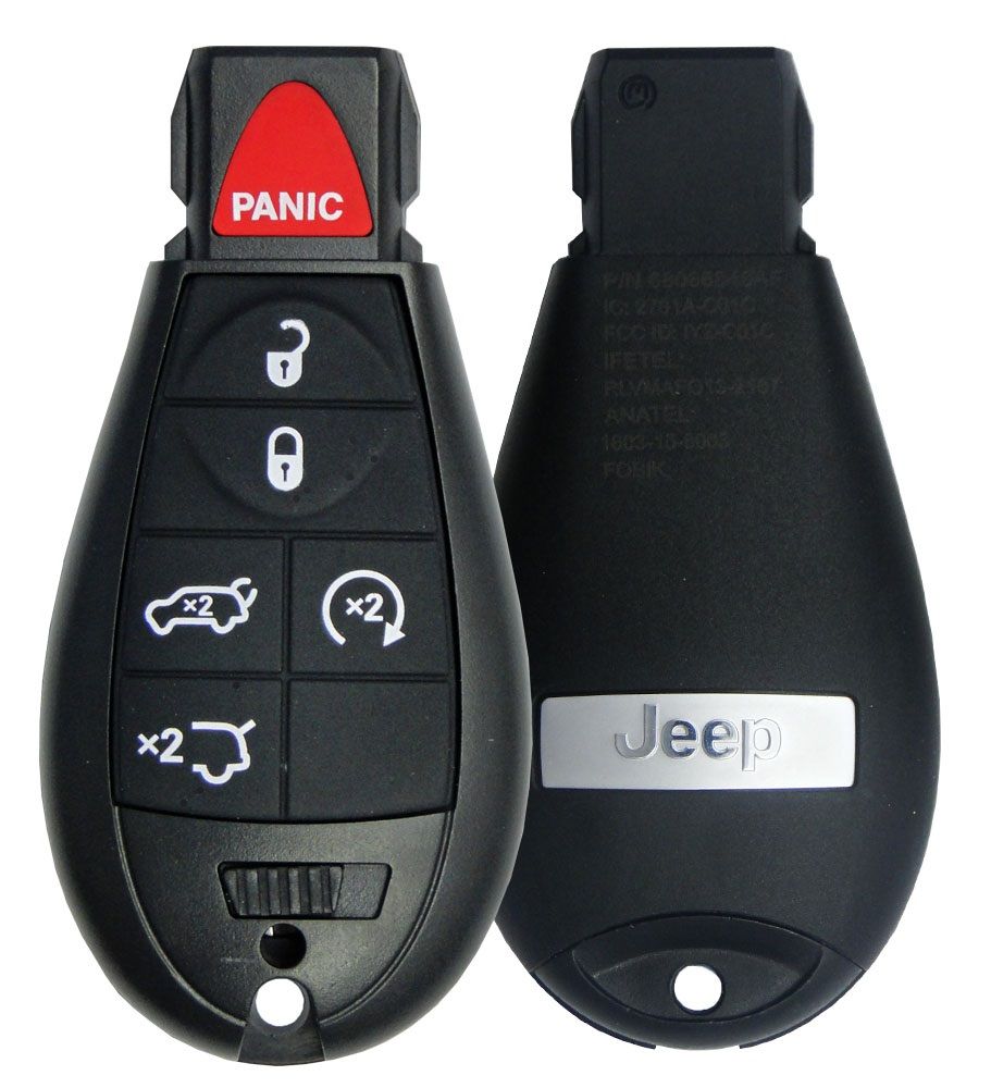 2008 Jeep Grand Cherokee Remote Key Fob - 6 buttons - CarandTruckRemotes