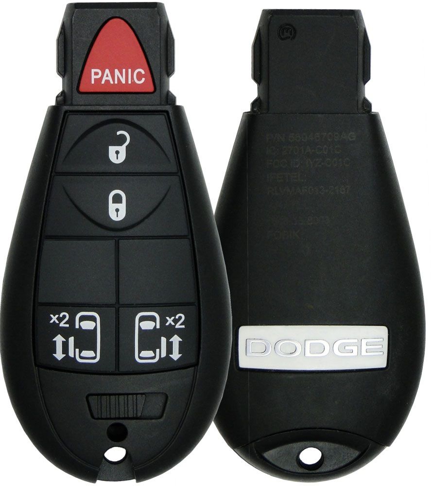 2009 Dodge Grand Caravan Remote Key Fob w/ 2 PS Doors - CarandTruckRemotes