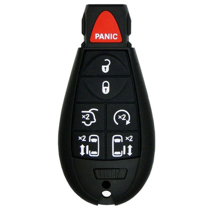 2013 Dodge Grand Caravan Remote Key Fob w/ Engine Start, Liftgate, 2 Power Doors - Refurbished - CarandTruckRemotes