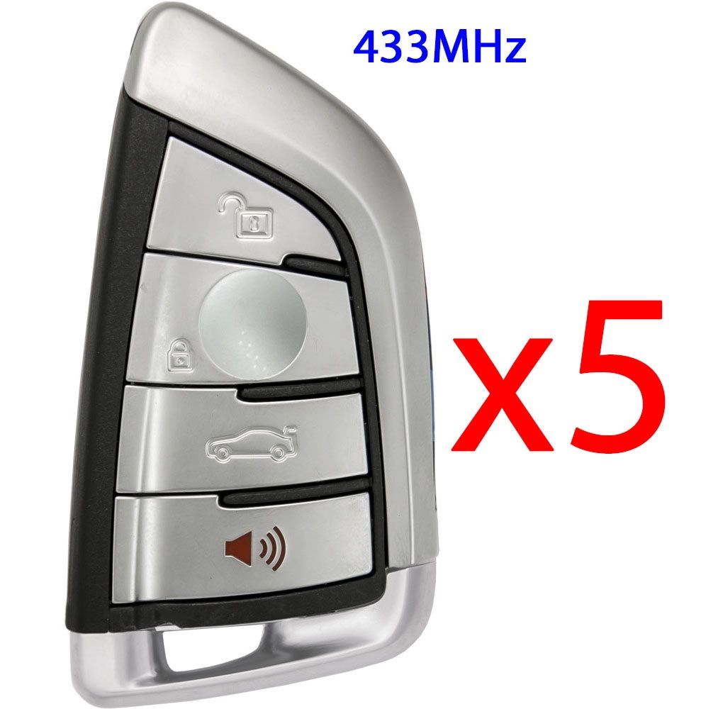 2014 BMW X6 Series Smart Remote Key Fob - Aftermarket - 5 PACK - CarandTruckRemotes