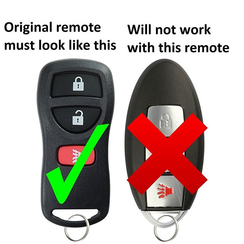 Aftermarket Remote for Nissan / Infiniti 3 Button KBRASTU15 - SMART LOOK