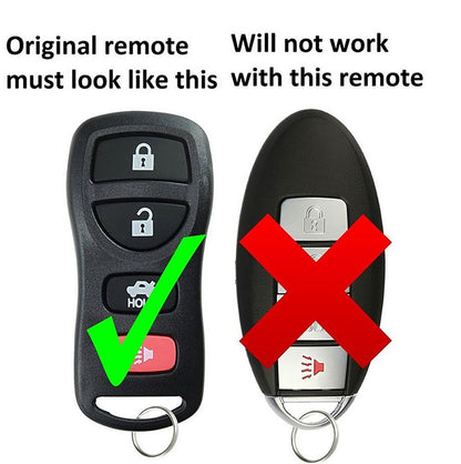 Aftermarket Remote for Nissan / Infiniti 4 Button KBRASTU15 - SMART LOOK