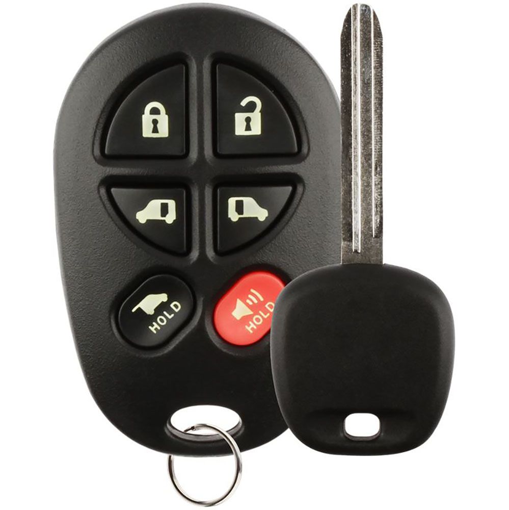 Aftermarket Set - Remote for Toyota Sienna GQ43VT20T + 44D Key