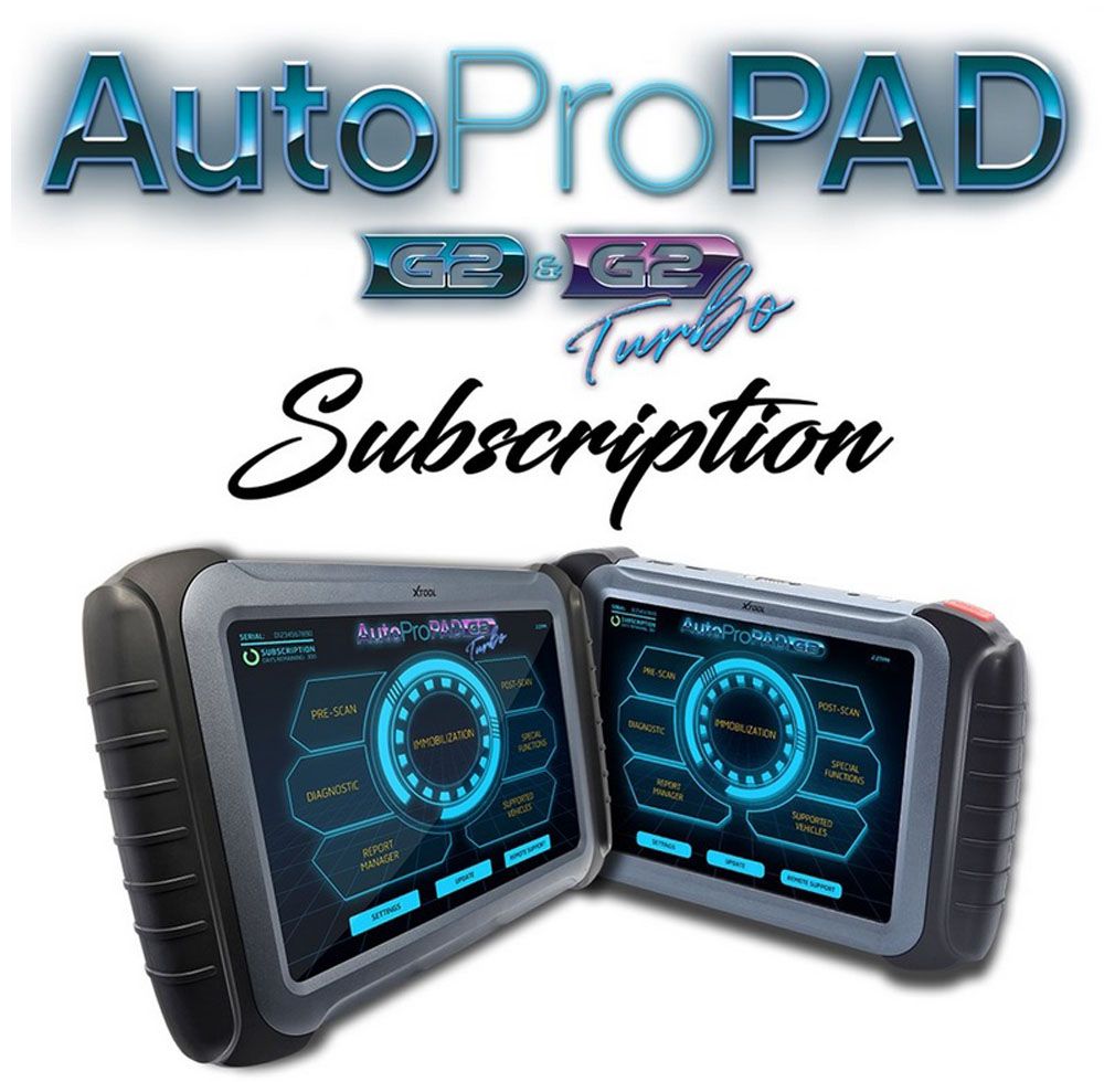 AutoProPAD G2/G2 Turbo Updates, Support & Extended Warranty Subscription