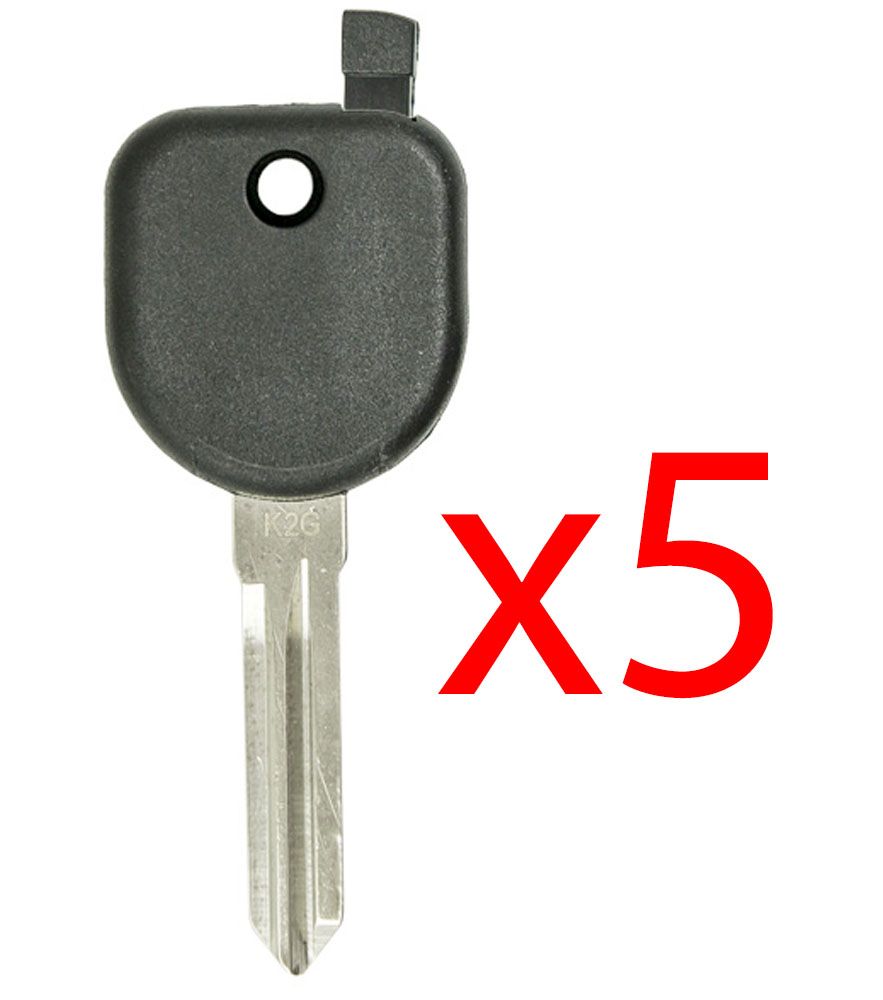 B111 Transponder Key Shell for GM - 5 PACK Aftermarket