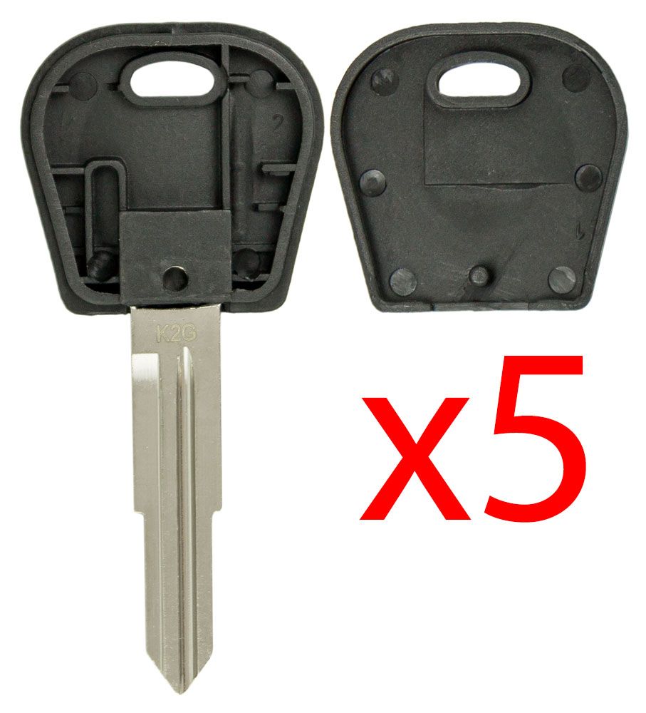 B114 Transponder Key Shell for GM - 5 PACK Aftermarket