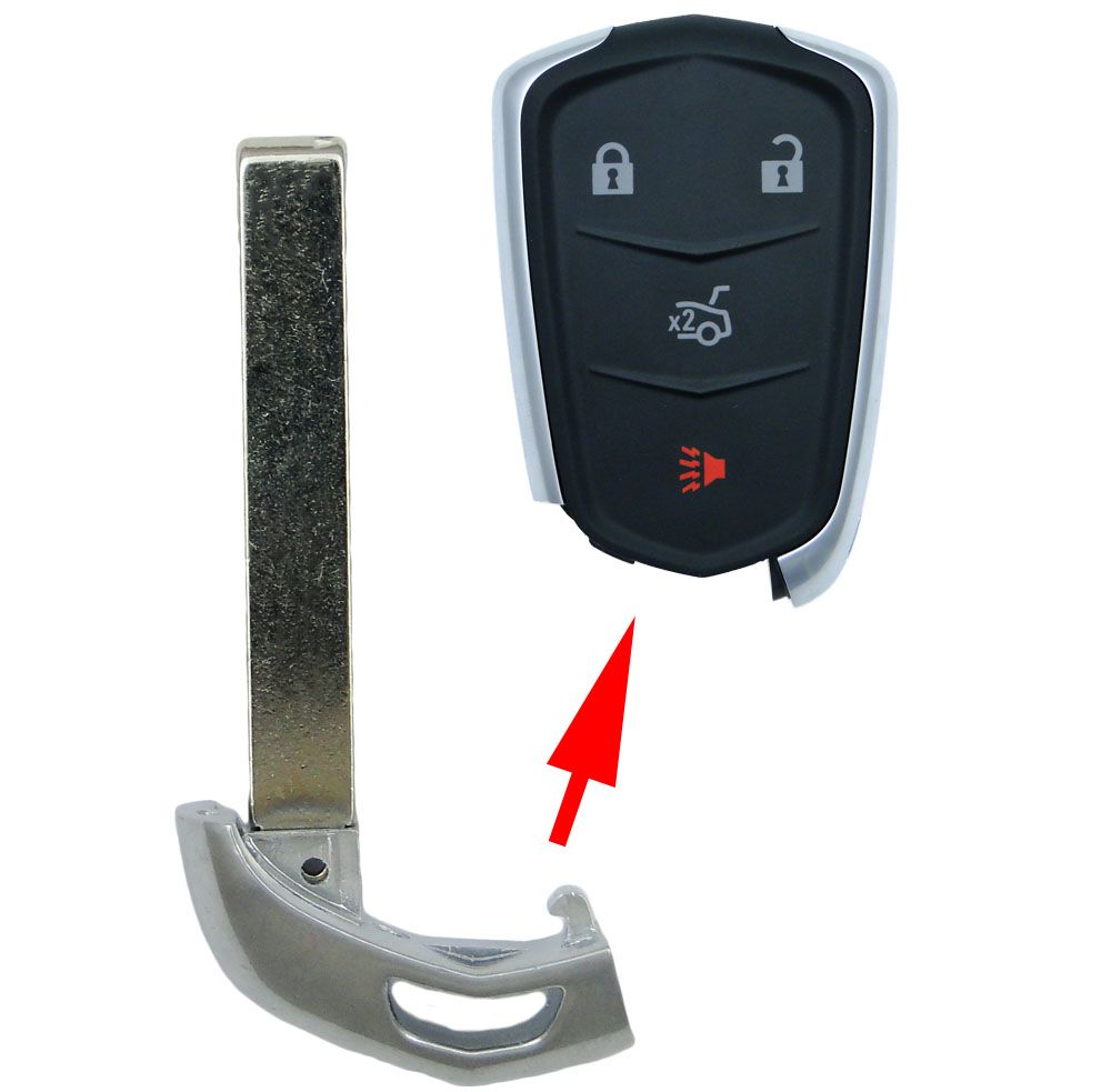 Cadillac Emergency Insert key for smart remotes HU100 - 5 pack - Aftermarket