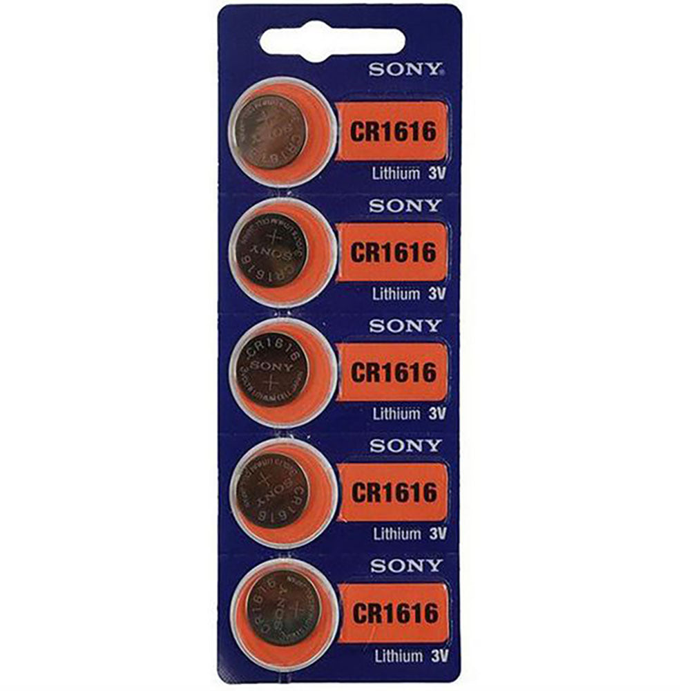 CR1616 - Keyless Entry Remote Key Fob Battery - 5 pack