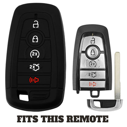 Ford Lincoln Smart Remote Key Fob Cover - 5 buttons