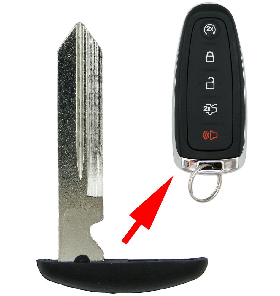 Ford Paddle Remote Emergency Key blade same as 164-R8041 - 5 Pack - Aftermarket