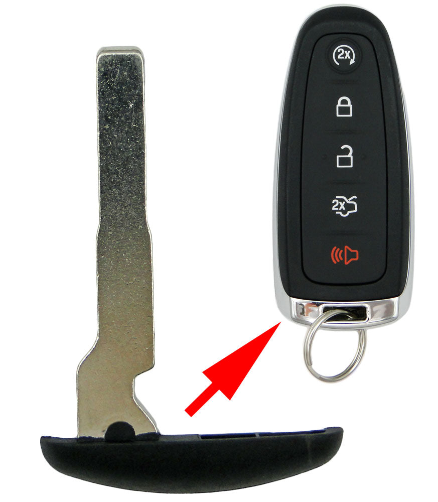 Ford Paddle Smart Remote Emergency Key Blade same as 164-R8022 - 5 Pack - Aftermarket