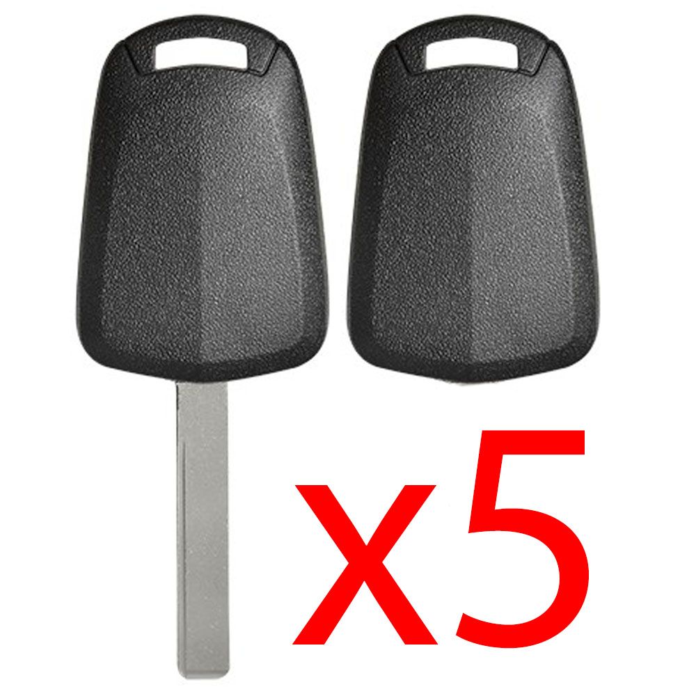 GM45 Transponder Key Shell Clam Style - 5 PACK Aftermarket