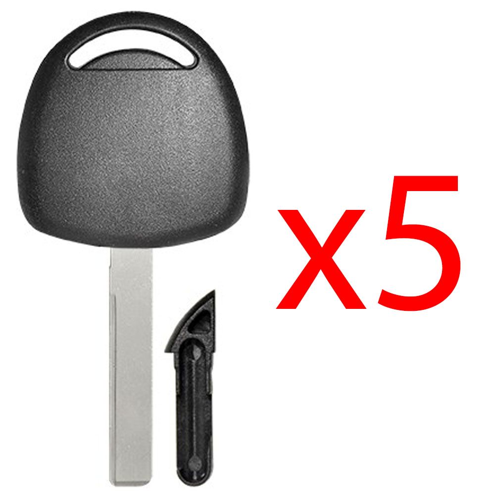 GM45 Transponder Key Shell Plug Style - 5 PACK Aftermarket