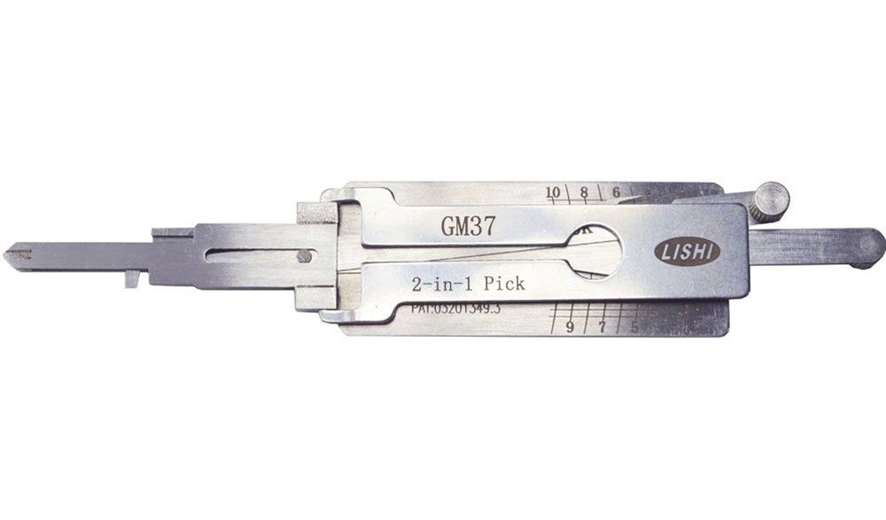 Original LISHI GM37 B106 GM CHEVY BUICK CADILLAC 2-IN-1 PICK TOOL DECODER, NON-WARDED