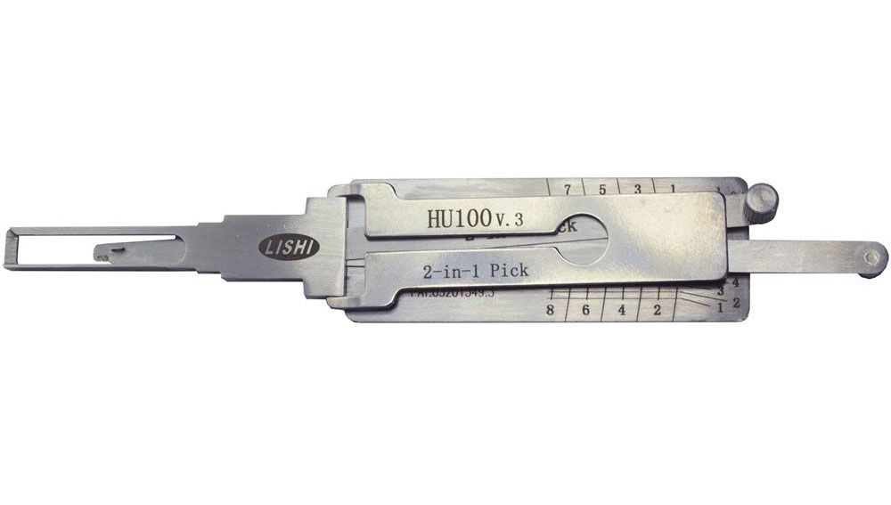 Original LISHI HU100 TOOL 8 CUTS FOR GM B116 2-IN-1 PICK - IGNITION, DOOR, TRUNK