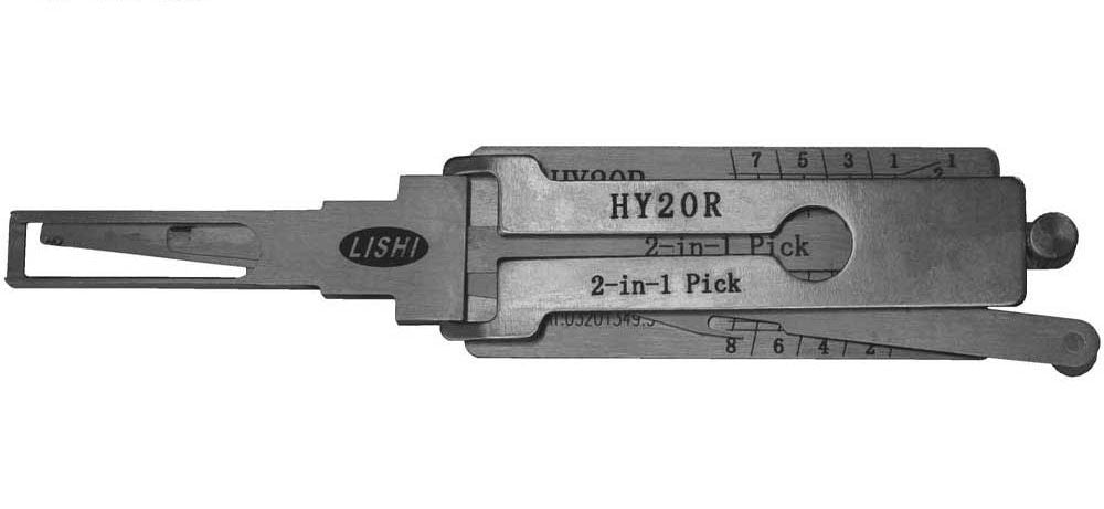 Original LISHI HY18R HY20R KIA HYUNDAI 2-IN-1 PICK DECODER FOR DOOR, TRUNK