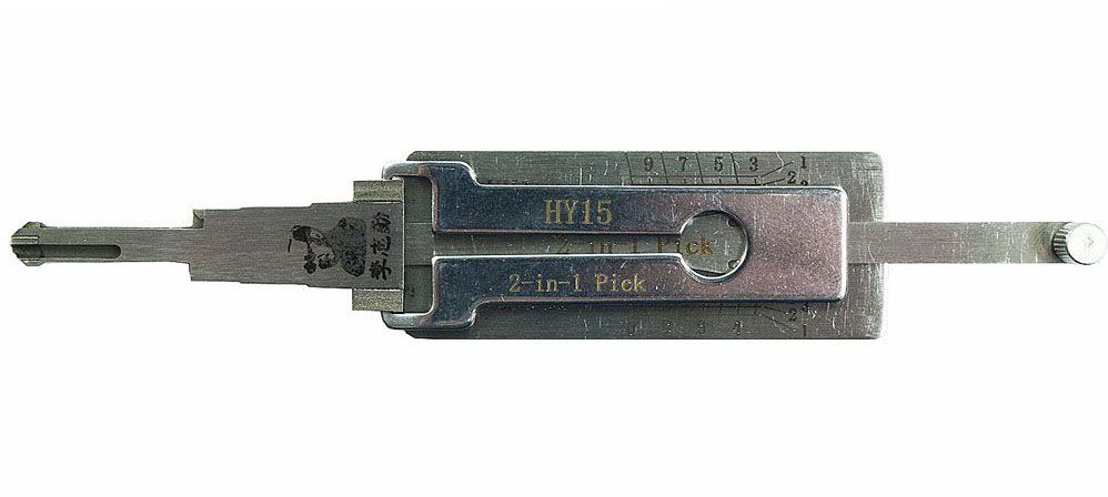 Original LISHI HYN14R HY15 HYUNDAI, KIA 2-IN-1 PICK DECODER FOR DOOR AND TRUNK