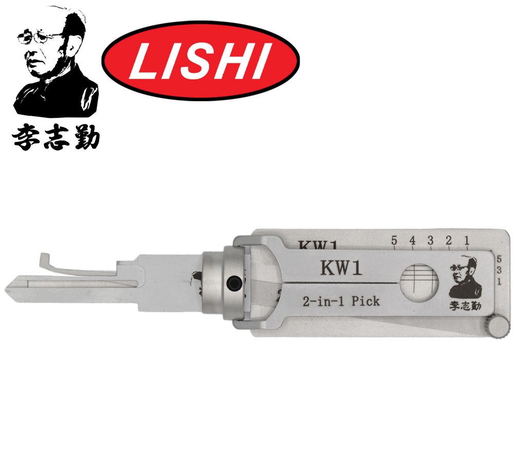 Original LISHI KW1 2-IN-1 TOOL FOR 5 PIN KEYWAY LOCKS