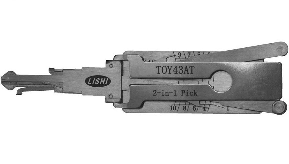 Original LISHI TOY43AT TOYOTA 10 CUT TR47 2 IN 1 PICK TOOL DECODER DOOR TRUNK