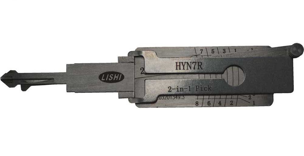 Original LISHI HYN7R HYUNDAI 2-IN-1 PICK DECODER IGNITION DOOR TRUNK