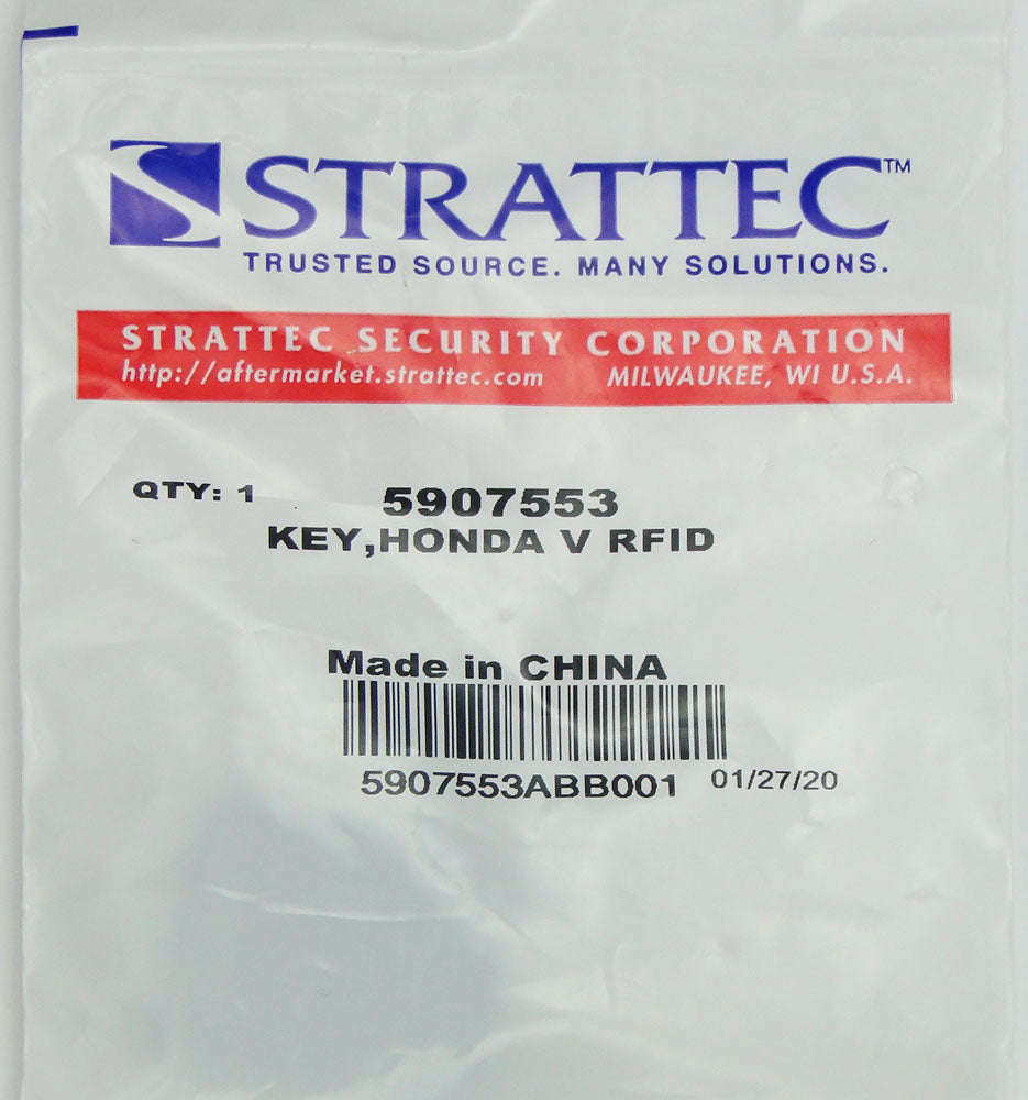 Strattec 5907553 Honda Acura HO03-PT Transponder key