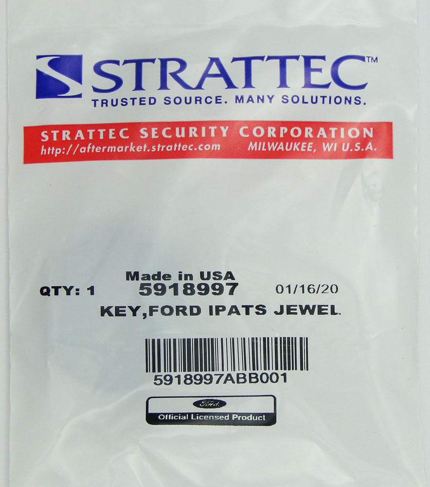 Strattec 5918997 H92 H84 H85 Ford Transponder key - Blue logo