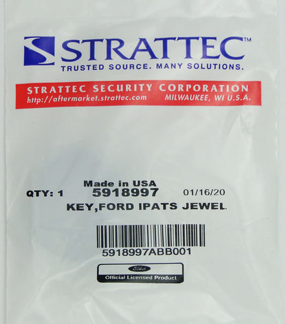 Strattec 5918997 H92 H84 H85 Ford Transponder key - Blue logo