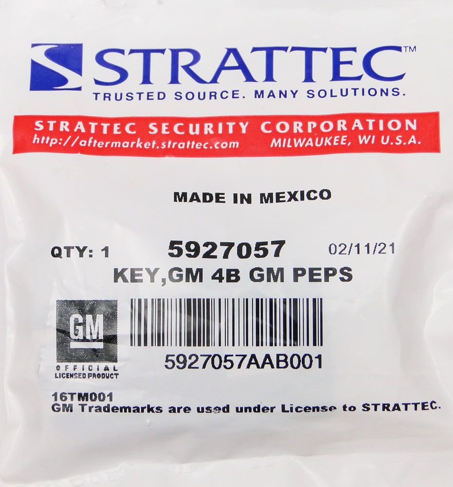 Strattec 5927057 GM Smart PROX Keyless Entry Remote Key