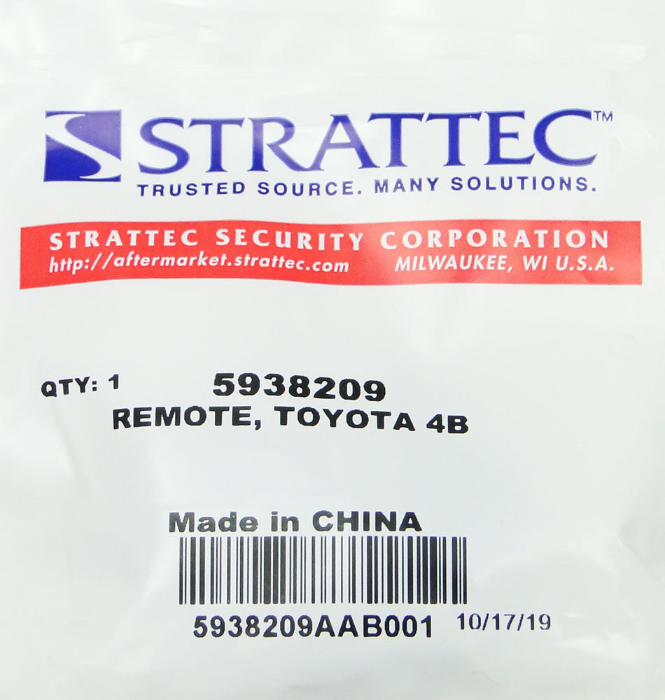 Strattec 5938209 Toyota Keyless Entry Remote