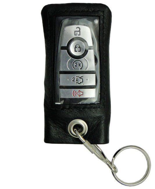 Universal Car Remote Key Fob Leather Tote Black - XX Large