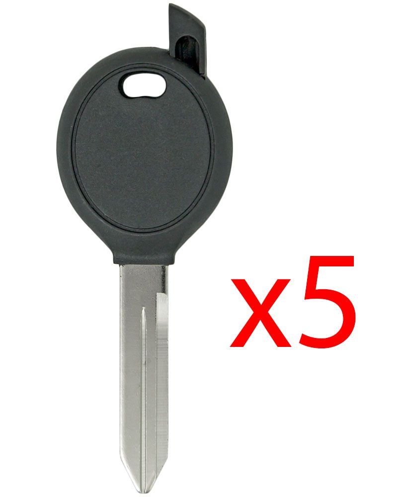 Y159 Transponder Key Shell for Chrysler, Dodge, Jeep - 5 PACK Aftermarket