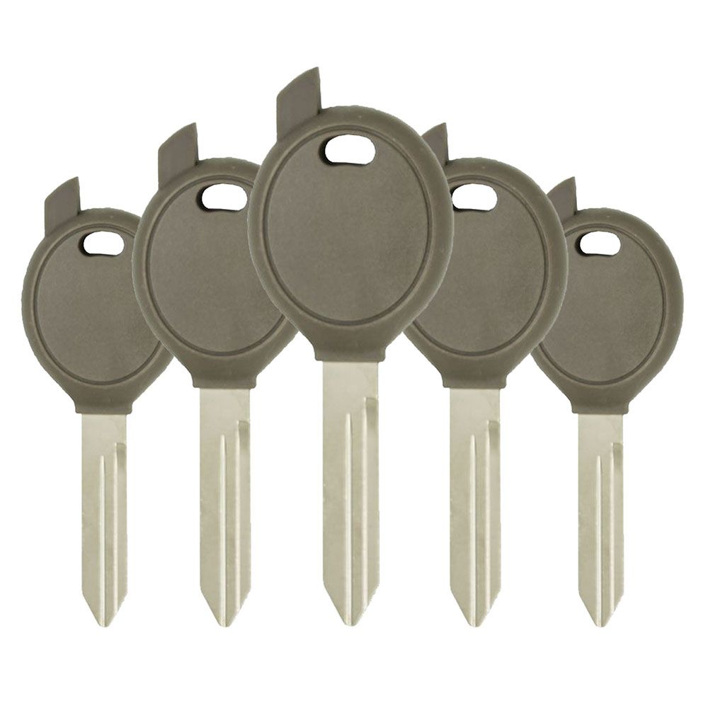 Y164 Transponder Key Shell for Chrysler, Dodge, Jeep - 5 PACK Aftermarket